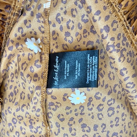 For Love and Lemons | Tawney Mini Dress - Cheetah Flower - Picture 12 of 12